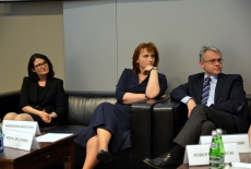 Uczestnicy panelu dyskusyjnego (od lewej): Dorota Habich, Agnieszka Mazurek, Robert Czarnecki