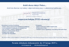 Ogłoszenie o rekrutacji do KSAP. Treść ta sama co w tekście poniżej zdjęcia