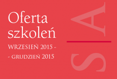 Okładka oferty szkoleniowej KSAP jesień 2015