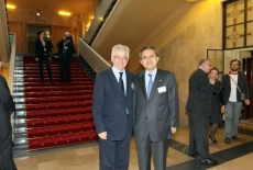 fot. Sebastian Szulfer/KSAP Dyrektor KSAP stoi z przedstawicielem delegacji