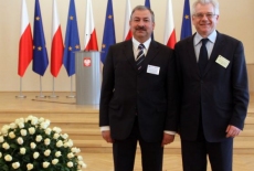 fot. Sebastian Szulfer/KSAP Dyrektor KSAP stoi z przedstawicielem delegacji