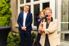 prof. Maria Gintowt Jankowicz przemawia do mikrofonu