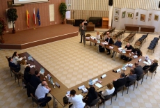 fot. Robert Woźniak Uczestnicy szkolenia podczas wizyty w Urzędzie Miasta Dzielnicy Targówek