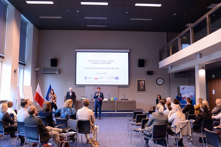 uczestnicy spotkania w auli KSAP