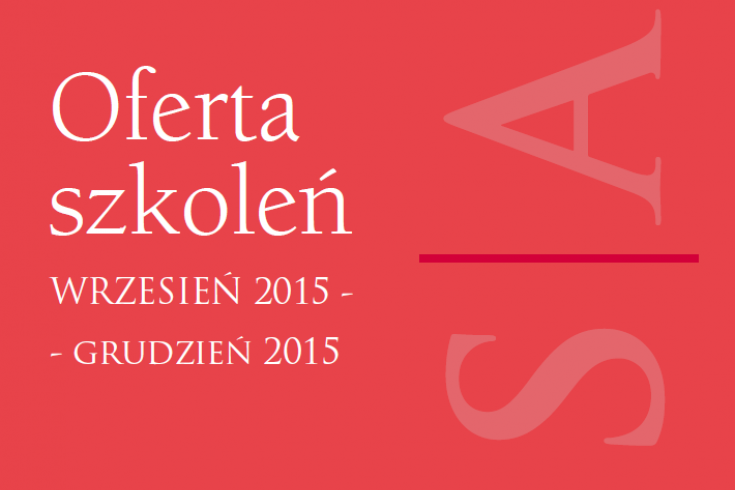 Okładka oferty szkoleniowej KSAP jesień 2015