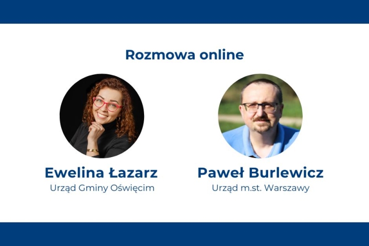 zdjęcia gości oraz podstawowe informacje o webinarze - tytuł i nazwiska gości
