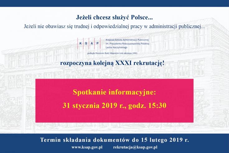 Ogłoszenie o rekrutacji do KSAP.