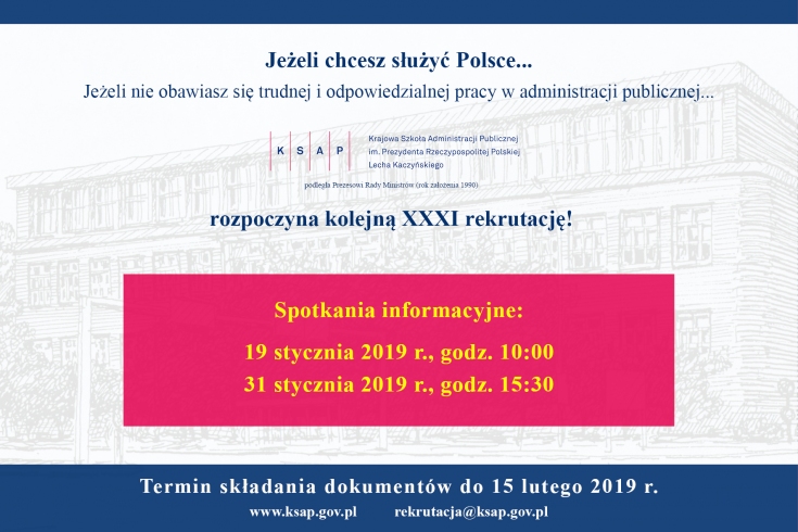Ogłoszenie o rekrutacji do KSAP.