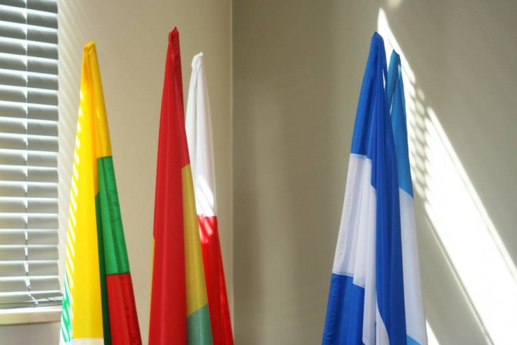 Flagi uczestników programu Rising Stars w KSAP