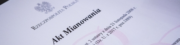 dokument - akt mianowania